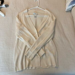 Neiman Marcus cream cashmere cardigan